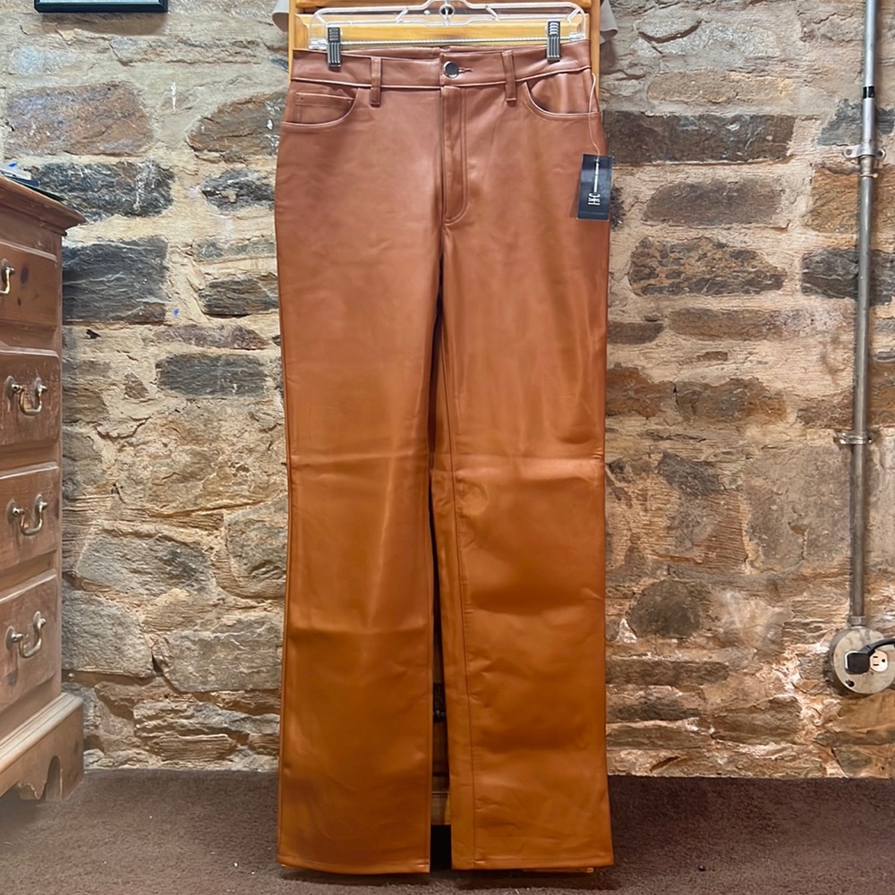 New International Concepts Cinnamon Spice Pleather Pants